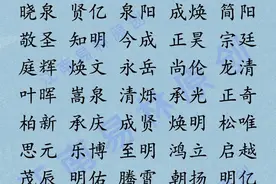 这些阳光帅气的男孩名字，念一念唇齿留香，回味绵长图片