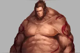 插画丨原画丨绘画丨男人体系列-猿形胖子图片
