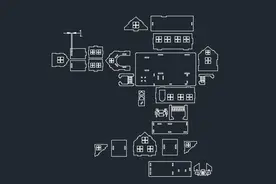 3D别墅激光切割工艺拼装CAD图纸 dwg格式图片