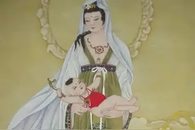 观音菩萨送子图图片