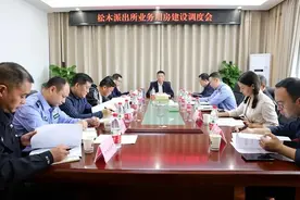 刘浪同志主持召开松木派出所业务用房建设调度会图片