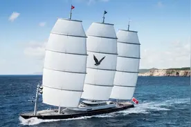 标志性的超级游艇：88米长的马耳他之鹰Maltese Falcon超级帆船图片