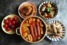 一家五口午餐，3道家常菜配杂粮水果，不剩菜不浪费，拒绝精致穷图片