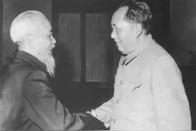 1965年越南主席胡志明访华，提出三个目的，毛主席：第二点不接受图片