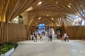 郑州CBD永威.木色，独特的入口隧道是否震撼到你？图片