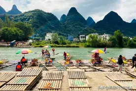 255元的桂林竹筏漂流贵吗？船工说，只赚80，一天只能跑3趟图片