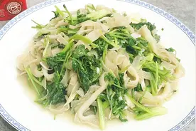 芫爆百叶家常做法，口感脆嫩，味道鲜美一招轻松掌握-峰哥美食视频封面