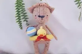 毛线钩针编织一只又丑又萌的小猫，众人嫌弃我独爱它（有图解）图片