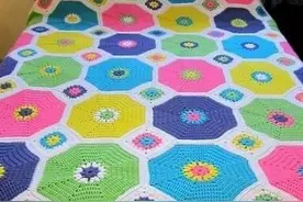 「针织作品」10款漂亮的祖母格被子图片
