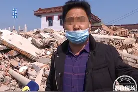 老人看病后回来，发现房子竟没了，现场只剩一片废墟图片