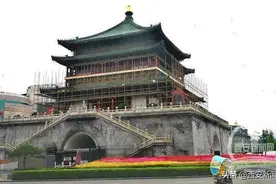 西安钟楼修缮正在有条不紊地进行图片