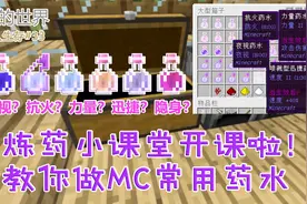 我的世界生存33：MC里玩家最常用的几种药水，你们都知道配方吗？视频封面
