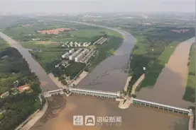震撼！直击德州三河行洪现场，最大泄洪流量566m³/s！图片