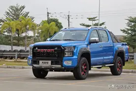 2.0T+采埃孚8AT，外观堪比猛禽！试驾福田大将军图片