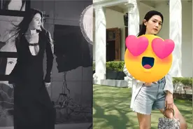 周秀娜着春装晒知性美 仍性感十足 力证傲人身材图片