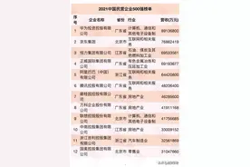 2021中国民营企业500强榜单发布！图片