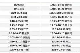 衡水中学的作息表和字体，真是一个比一个狠，字好看才能拿高分图片