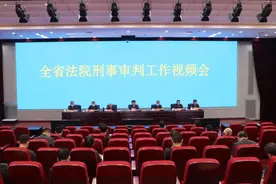 省法院召开全省法院刑事审判工作视频会图片