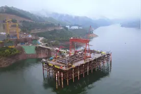 跨500米！湖南省在建最大跨度斜拉桥——马路口资水特大桥进展喜人图片