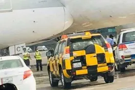 机场遭遇超强狂风  竟把波音787飞机吹“跑” 撞上空客A350图片