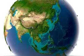 高清3d地图看世界（带你领略太空中的七大洲）图片