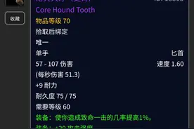 魔兽世界怀旧服，战匕贼龙狗牙及5月26日新饰品图片