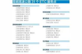 方便啦！昆明高速公路31个ETC服务点公布图片