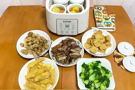 广东人的晚餐做了5菜1汤，荤素都有，用了30多元，网友：太良心图片