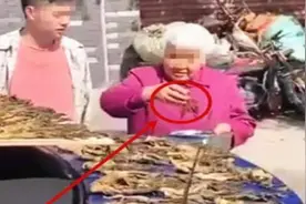 老太太在56万宝马上晒咸菜，车主在一旁却只能赔笑：她开心就好图片
