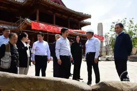 深挖历史文化内涵 在保护中传承发展 张吉福武宏文郜向华等深入北魏文化展示园项目现场办公图片