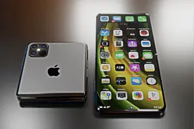 iPhone12折叠概念机：前后双屏取消刘海 6.9寸打孔屏能对半折叠图片