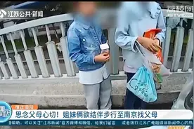思念父母心切！宿迁泗阳一对小姐妹欲结伴步行至南京找父母图片