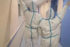 无锡援助湖北护士与丈夫通信：寸头的你最美图片