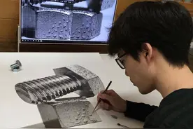 他画超写实铅笔画直逼冷军，细节放大10倍，网友：这不是照片吧图片
