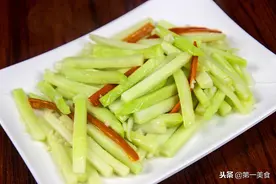 芥兰买回来怎么吃？厨师长教你饭店的做法，简单家常清脆可口图片