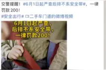 坐后排不系安全带罚款200元？ 交警权威解答来了！图片