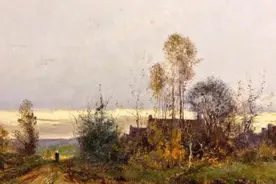 著名巴比松派风景画家，法国骑士军团勋章获得者杜比尼作品欣赏图片