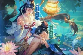 大小乔青蛇白蛇皮肤曝光，看到海报的倒影，玩家：比四大美女还美图片