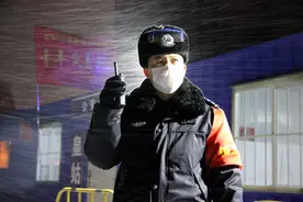 寒夜青松傲雪  沈城战“疫”迎春图片