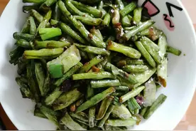 清炒豆角的家常做法图片