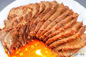 卤牛肉，记住“1腌2泡”牛肉不老不碎有嚼头，方法简单一学就会图片