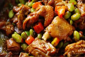 超好吃的美味家常菜推荐：毛豆烧鸡，四棱豆炒肉，苦瓜炒蛋，好吃图片