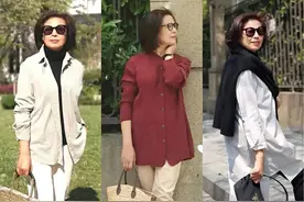 50、60岁的微胖女人，多尝试裤装的搭配，显瘦还更显优雅气质图片