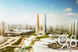 重磅！杭州最高双子塔拱形钢结构空中相连图片
