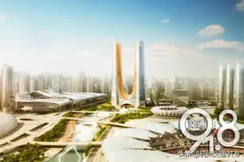 重磅！杭州最高双子塔拱形钢结构空中相连图片