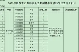 2021年青海格尔木市教育系统招聘公告图片
