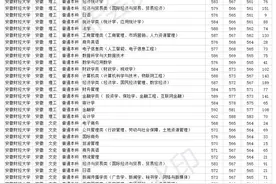 安徽财经大学2020年省内各专业录取分数线 外省批次线图片