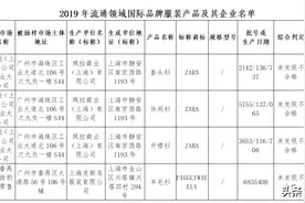 注意！广州抽查：李维斯等8个国际品牌服装质量不合格图片