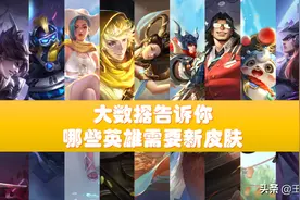 王者荣耀：哪些英雄需要新皮肤？数据告诉你，成吉思汗已等5年图片