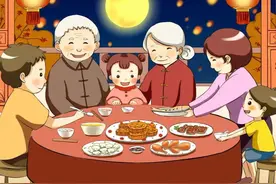 中秋丨在诗词中望月图片